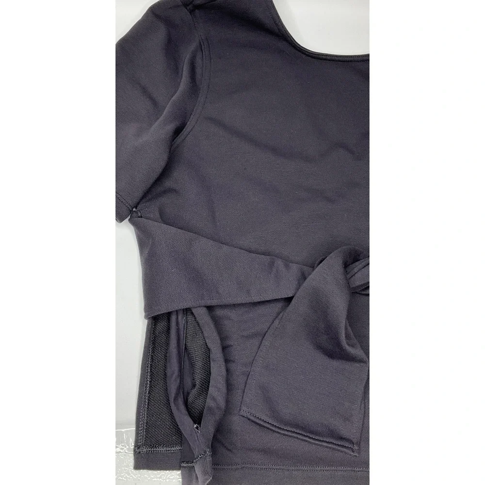 Nike Studio Yoga‎ Top Womens Sz L Short Sleeve Training Sweatshirt AR6367-080